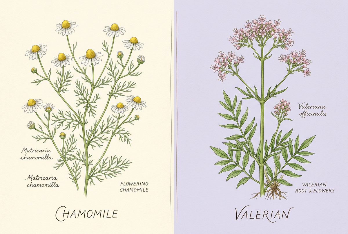 Chamomile vs Valerian for Sleep