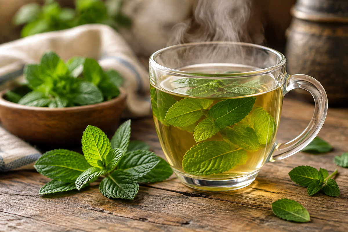 Peppermint Tea for Bloating, Gas and Stomach Cramps