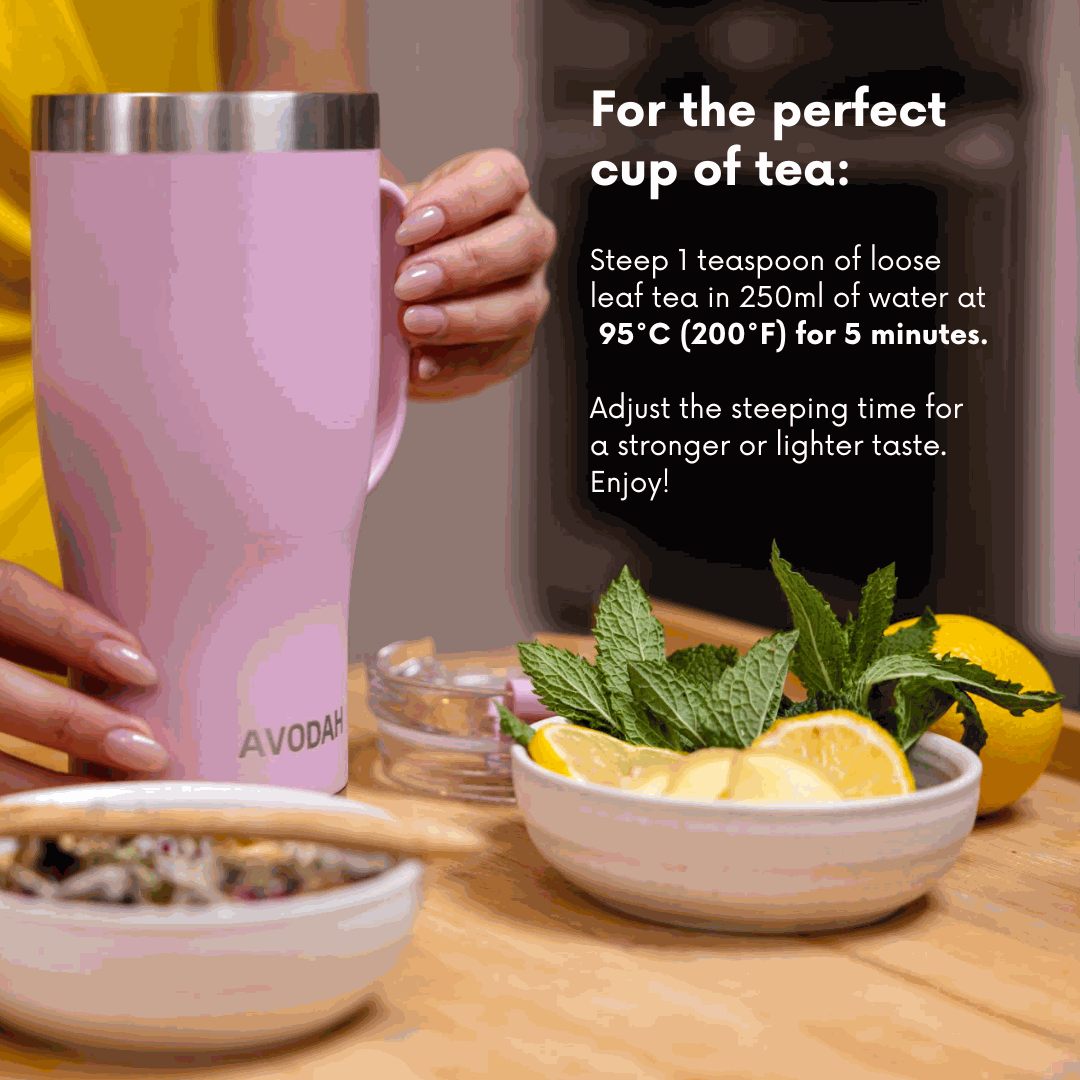 Beauty Duo Tea loose-leaf herbal blend with bamboo, chamomile, pineapple, and cornflower for hair and nail health