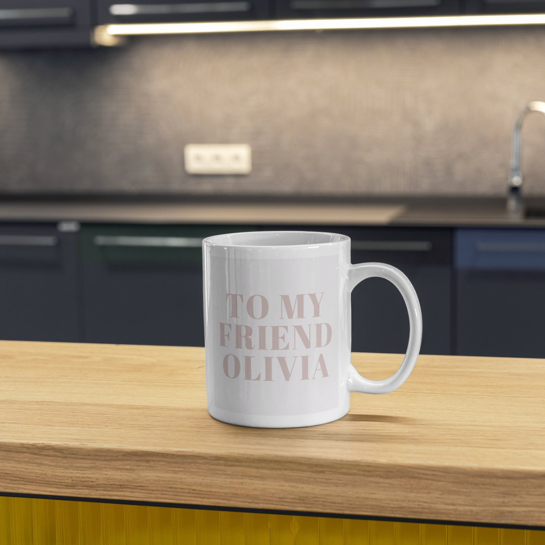 Custom design mug with personalized artwork and vibrant colors for unique coffee experience