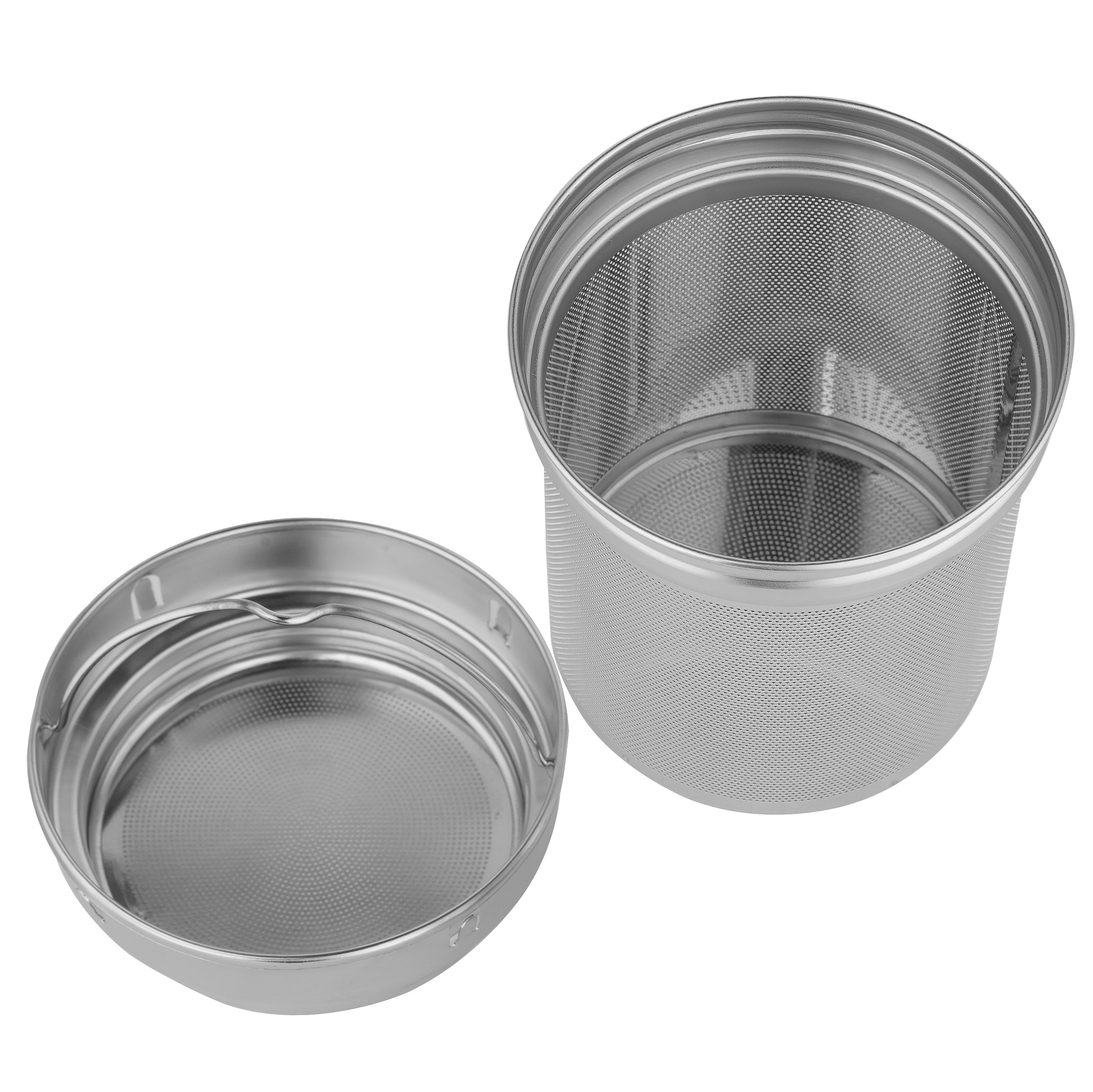 Avodah black tea infuser travel mug with stainless steel, lid, and straw for hot and cold brews