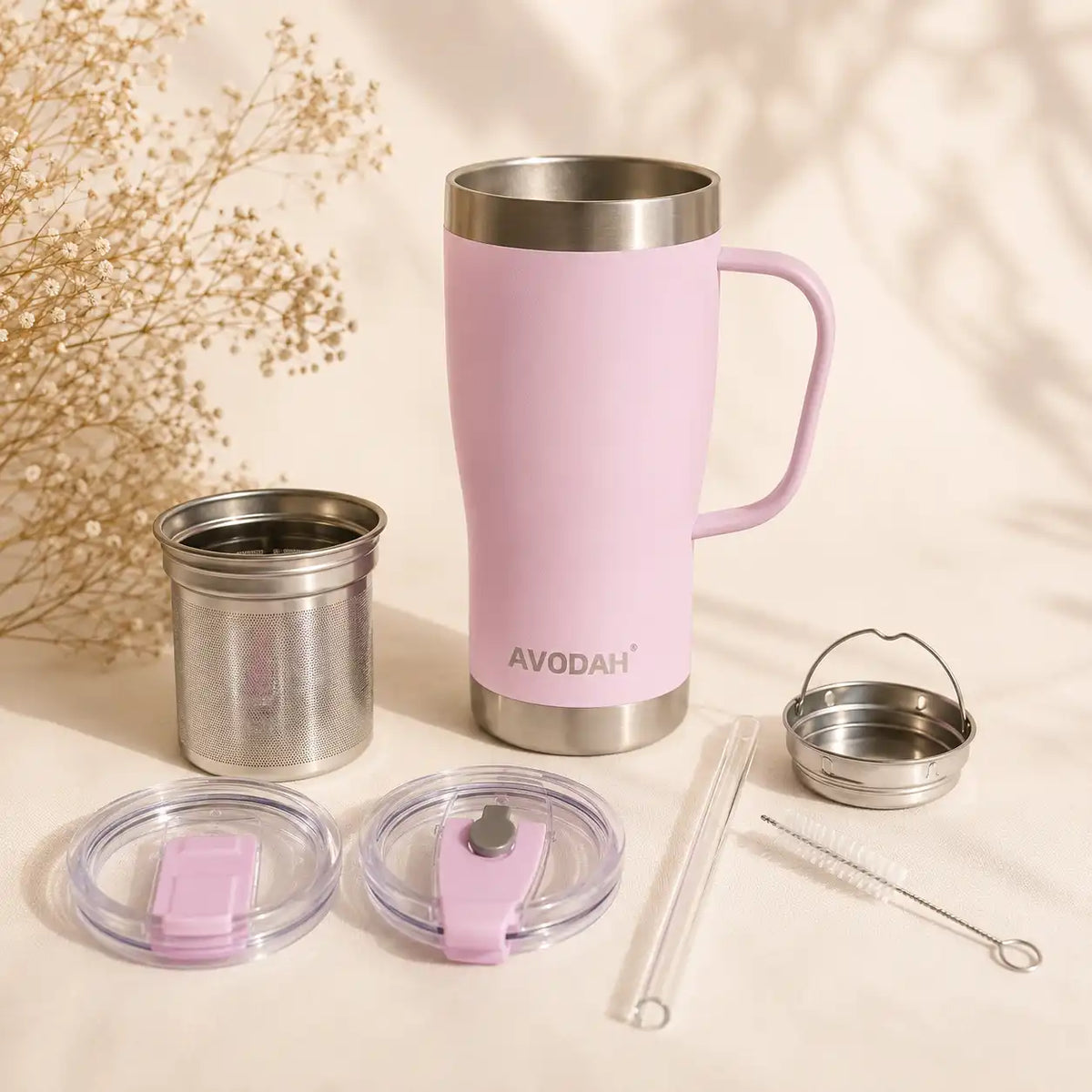 Lilac Tea Infuser Mug